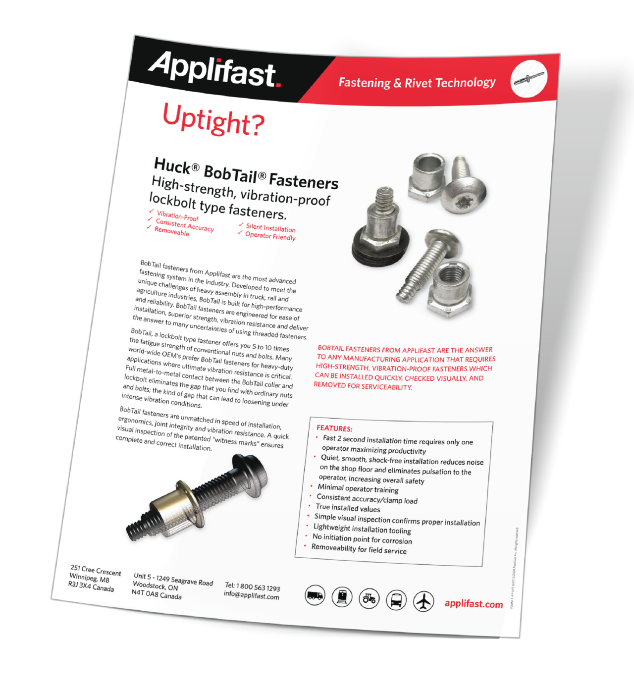 Literature Applifast Quality & Support